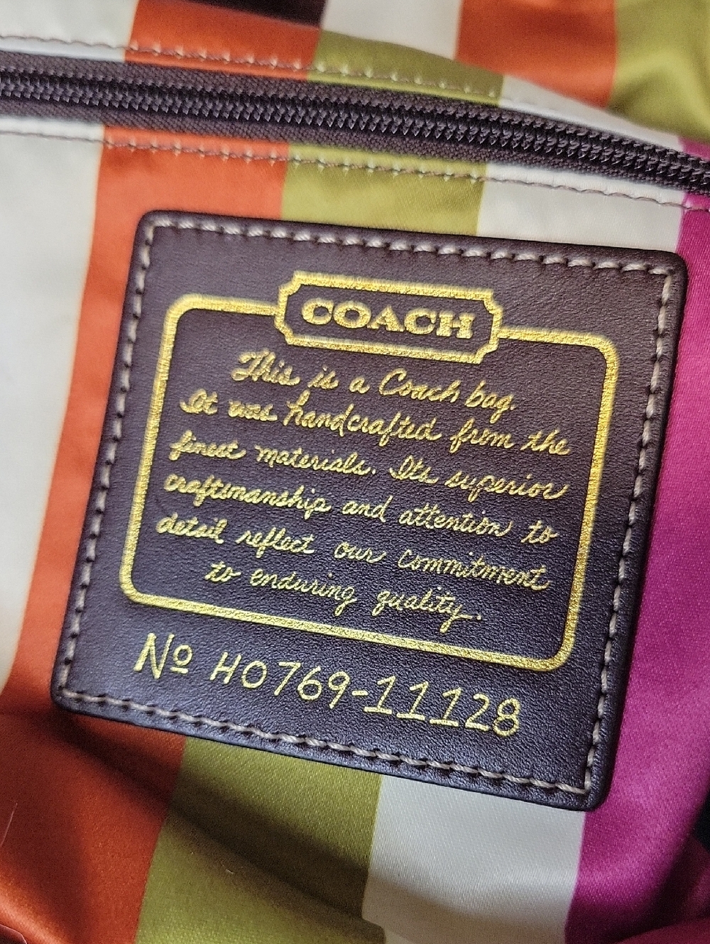 COACH LEGACY 65TH ANNIVERSARY LEIGH SATCHEL 11128 - Picture 11 of 12